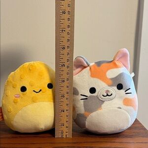 NWOT Squishmallows Cat and Fish pair